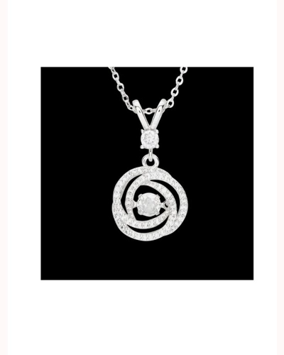Necklace - Crystal Swirl Necklace - Crystal Swirl