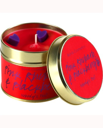 Pink Rhubarb & Blackberry Tinned Candle Pink Rhubarb & Blackberry Tinned Candle