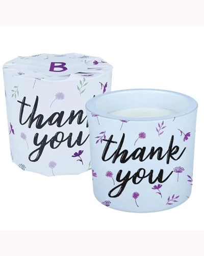 Thank You Wrapped Candle Thank You Wrapped Candle