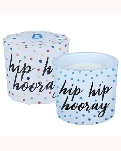 Hip Hip Hooray Wrapped Candle Hip Hip Hooray Wrapped Candle