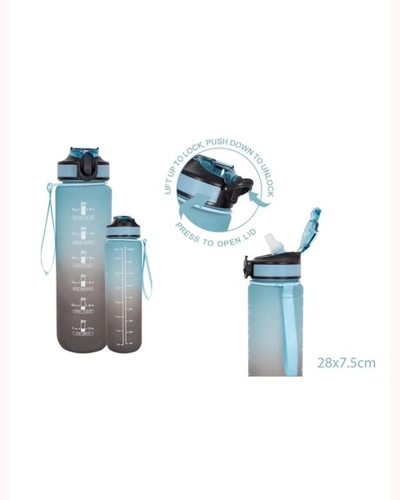 Sports Drinks Bottles 1 litre - Blue/Grey Sports Drinks Bottles 1 litre - Blue/Grey