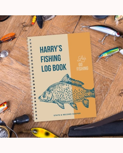 Personalised A5 Fishing Log Book