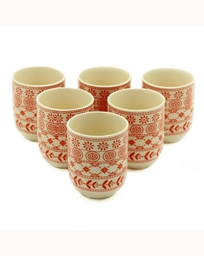 6x Herbal Tea Cup - Amber 6x Herbal Tea Cup - Amber