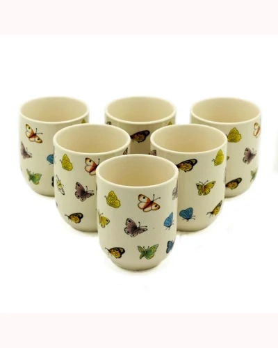 6x Herbal Tea Cup - Butterflies 6x Herbal Tea Cup - Butterflies