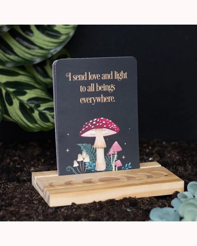 Affirmation Cards with Wooden Stand Affirmation Cards with Wooden Stand