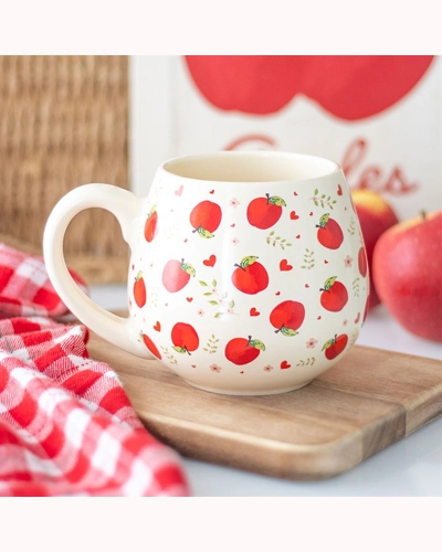 Apple Print Rounded Mug Apple Print Rounded Mug