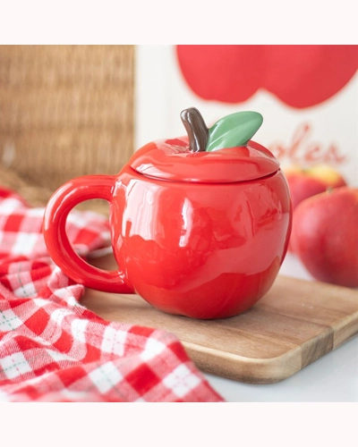 Apple Shaped Lidded Mug Apple Shaped Lidded Mug