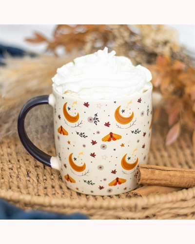 Autumn Magic Harvest Moon Print Mug Autumn Magic Harvest Moon Print Mug