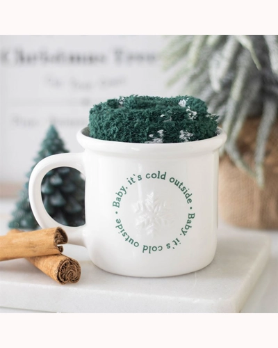Baby It's Cold Outside Mug and Socks Set Baby It's Cold Outside Mug and Socks Set
