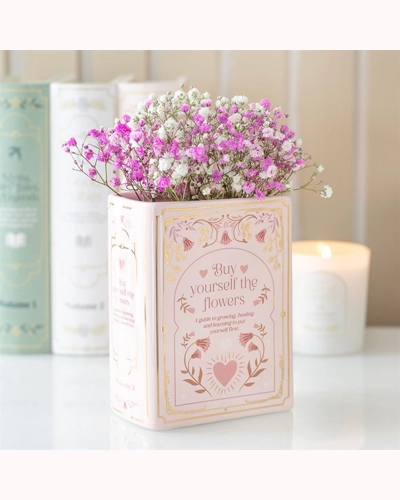 Pink Book Shaped Vase Pink Book Shaped Vase
