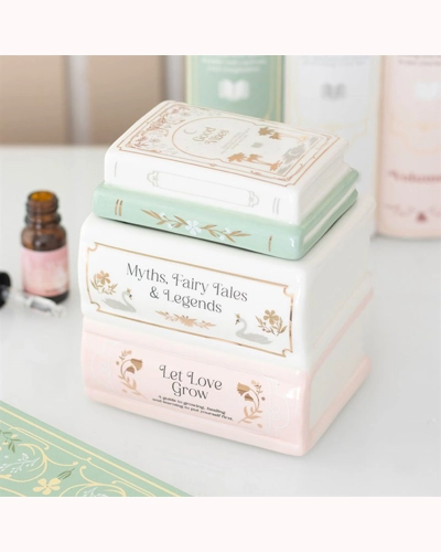 Book Stack Oil Burner Book Stack Oil Burner