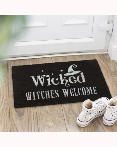 Black Wicked Witches Welcome Doormat Black Wicked Witches Welcome Doormat