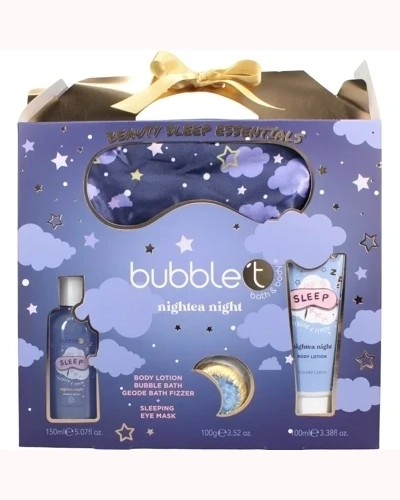 Bubble T Nightea Night Beauty Sleep Essentials Gift Set