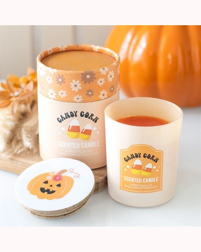 Candy Corn Vanilla and Butterscotch Candle Candy Corn Vanilla and Butterscotch Candle