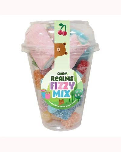 Candy Realms Fizzy Mix Candy Cup 225g Candy Realms Fizzy Mix Candy Cup 225g