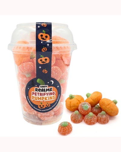 Candy Realms Petrifying Pumpkins Candy Cup 230g Candy Realms Petrifying Pumpkins Candy Cup 230g