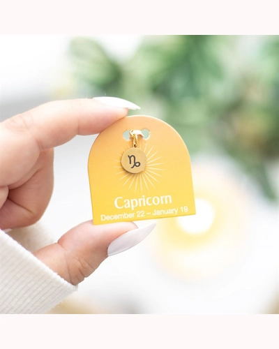 Capricorn Gold Tone Zodiac Sign Charm Capricorn Gold Tone Zodiac Sign Charm