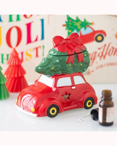 Car with Christmas Tree Oil Burner Car with Christmas Tree Oil Burner