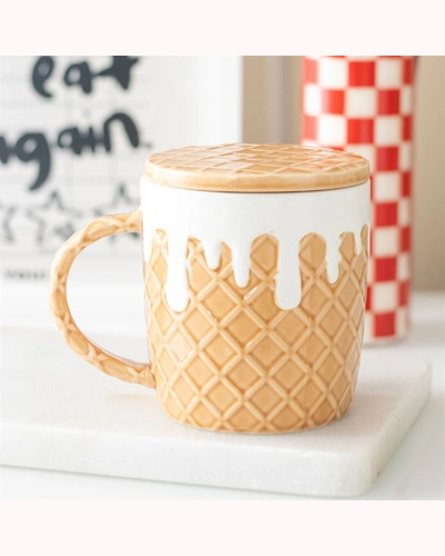 Waffle Mug and Coaster Set Waffle Mug and Coaster Set