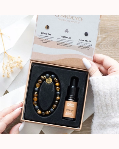 Confidence Tiger's Eye Crystal Essential Oil Bracelet Confidence Tiger's Eye Crystal Essential Oil Bracelet