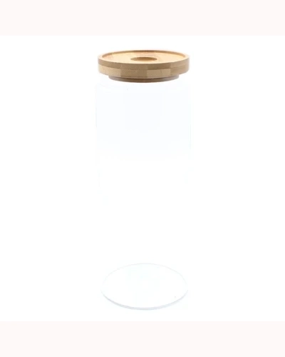 Cottage Bamboo Glass Jar - 25cm Cottage Bamboo Glass Jar - 25cm