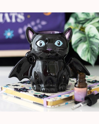 Cute and Creepy Bat Cat Oil Burner and Wax Warmer Cute and Creepy Bat Cat Oil Burner and Wax Warmer