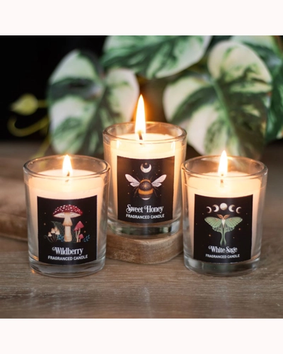 Dark Forest Votive Candle Trio Dark Forest Votive Candle Trio