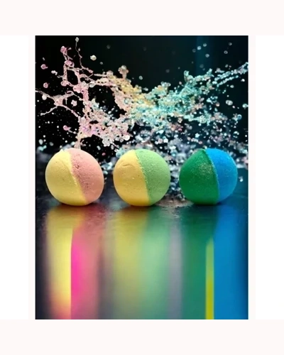 Yellow/Red - Rhubarb & Custard Kids Bath Bombs Single