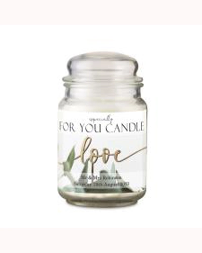 Personalised Love Large Scented Jar Candle Personalised Love Large Scented Jar Candle