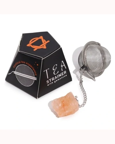 Raw Gemstone Tea Strainer - Carnelian Raw Gemstone Tea Strainer - Carnelian
