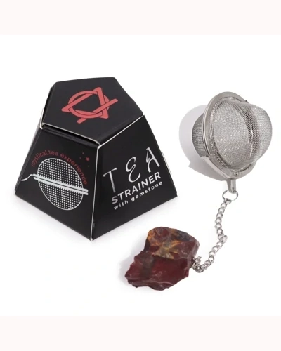 Raw Gemstone Tea Strainer - Mookaite Raw Gemstone Tea Strainer - Mookaite