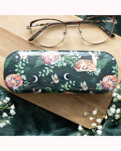 Fawn and Friends Forest Print Glasses Case Fawn and Friends Forest Print Glasses Case