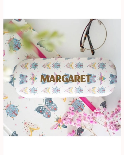Floral Bug Print Glasses Case Floral Bug Print Glasses Case