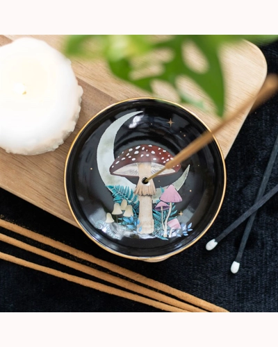 Forest Mushroom Ceramic Incense Plate Forest Mushroom Ceramic Incense Plate