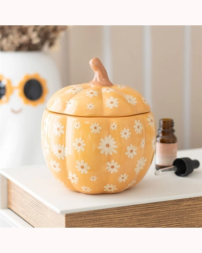 Groovy Floral Pumpkin Oil Burner Groovy Floral Pumpkin Oil Burner