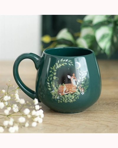 Green Fawn Rounded Mug Green Fawn Rounded Mug