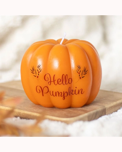Hello Pumpkin Shaped Candle Hello Pumpkin Shaped Candle