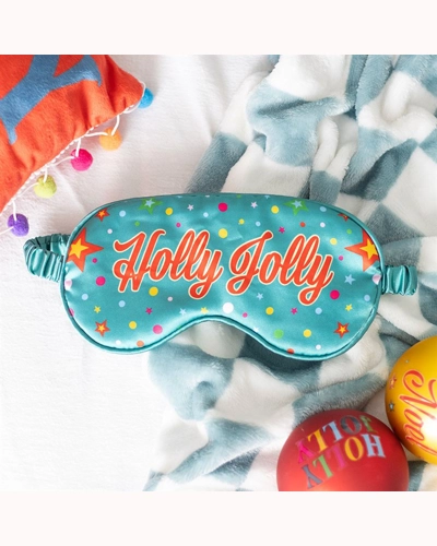 Holly Jolly Satin Sleep Mask Holly Jolly Satin Sleep Mask