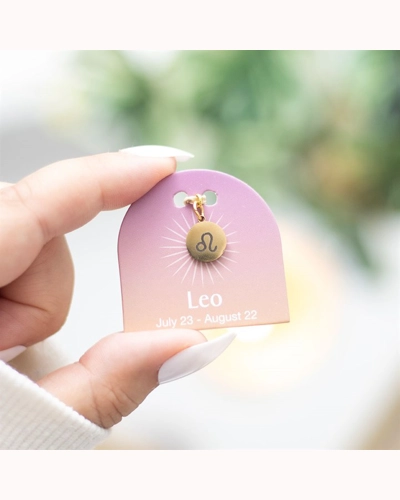 Leo Gold Tone Zodiac Sign Charm Leo Gold Tone Zodiac Sign Charm