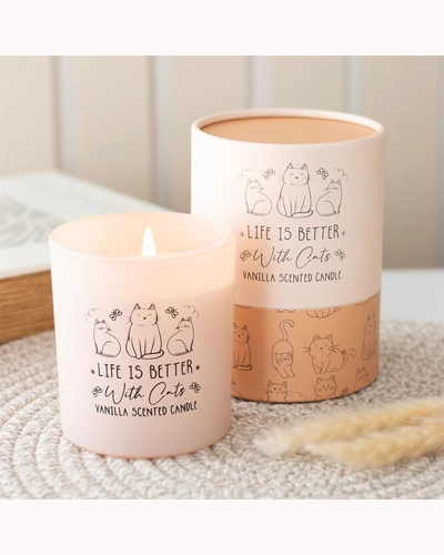Life Is Better With Cats Vanilla Candle Life Is Better With Cats Vanilla Candle