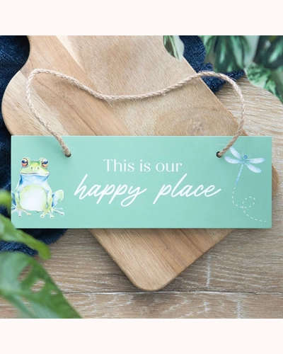 Light Green This is Our Happy Place Hanging Sign Light Green This is Our Happy Place Hanging Sign