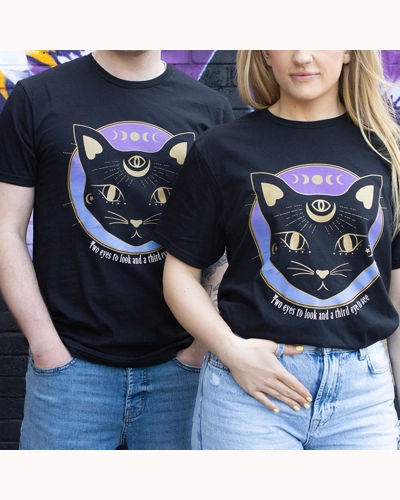 Mystic Mog Black Cat Unisex T-shirt Mystic Mog Black Cat Unisex T-shirt