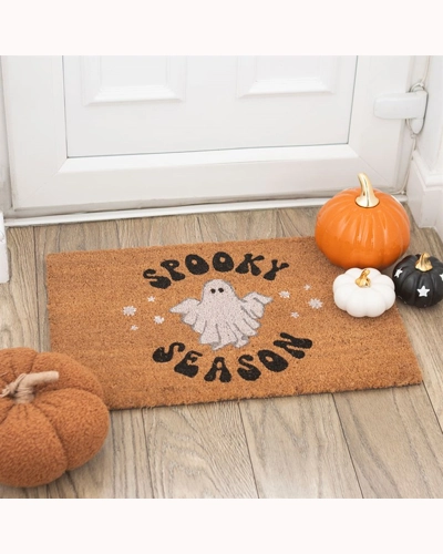 Natural Spooky Season Ghost Doormat Natural Spooky Season Ghost Doormat