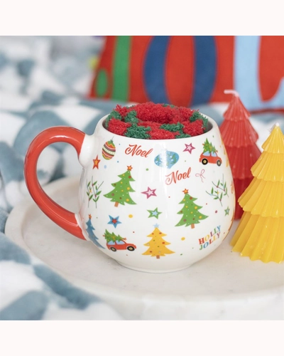 Nostalgic Christmas Print Mug and Socks Set Nostalgic Christmas Print Mug and Socks Set