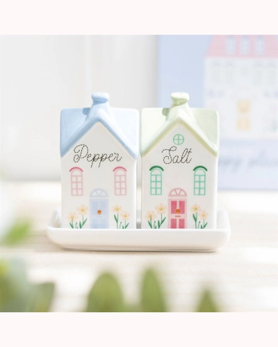 Pastel House Salt and Pepper Shakers Pastel House Salt and Pepper Shakers