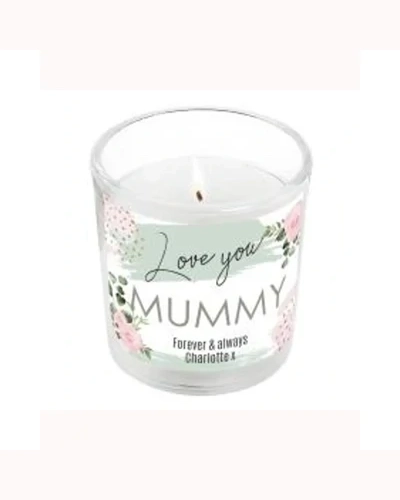 Personalised Abstract Rose Scented Jar Candle