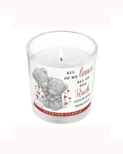 Personalised All My Love Me to You Bear Scented Jar Candle