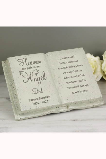 Personalised Angel Memorial Book