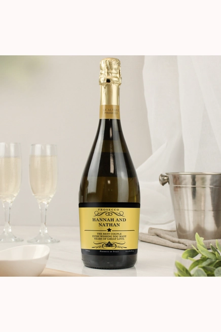 Personalised Any Message Bottle of Prosecco
