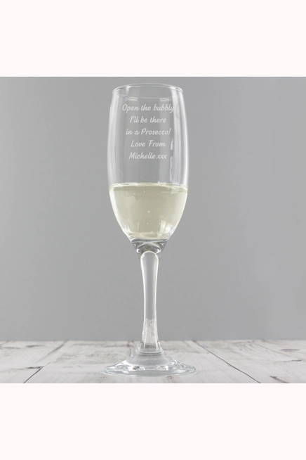Personalised Any Message Prosecco Flute
